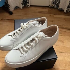 Suitsupply White Leather Sneakers / 10 US